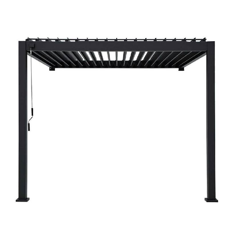 Wall Mounted Pergola with Louvre Roof Aluminium