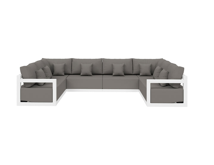 Ibis 2.0 Outdoor Corner Sofa Sectional U-Shape Set  - 8 Seat