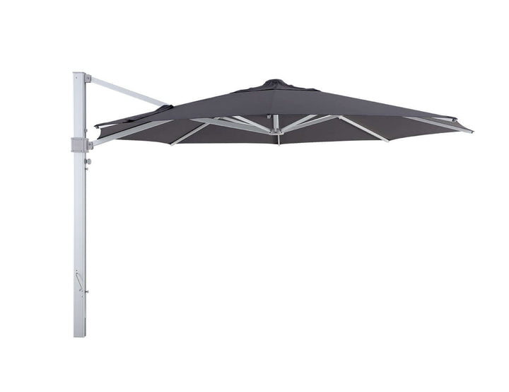 Alabaster 4m Round Cantilever Umbrella, Colour: Dark Grey,