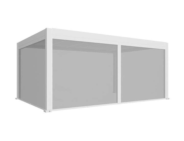 Tasman Freestanding Pergola Retractable Shade Blind, Size: 3.7m, Colour: Charcoal