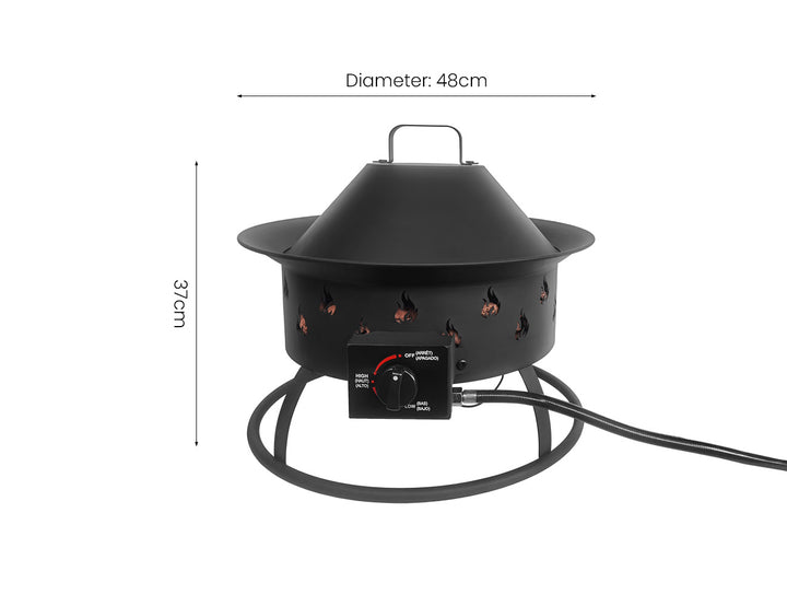 Portable Outdoor Gas Fire Pit, ,