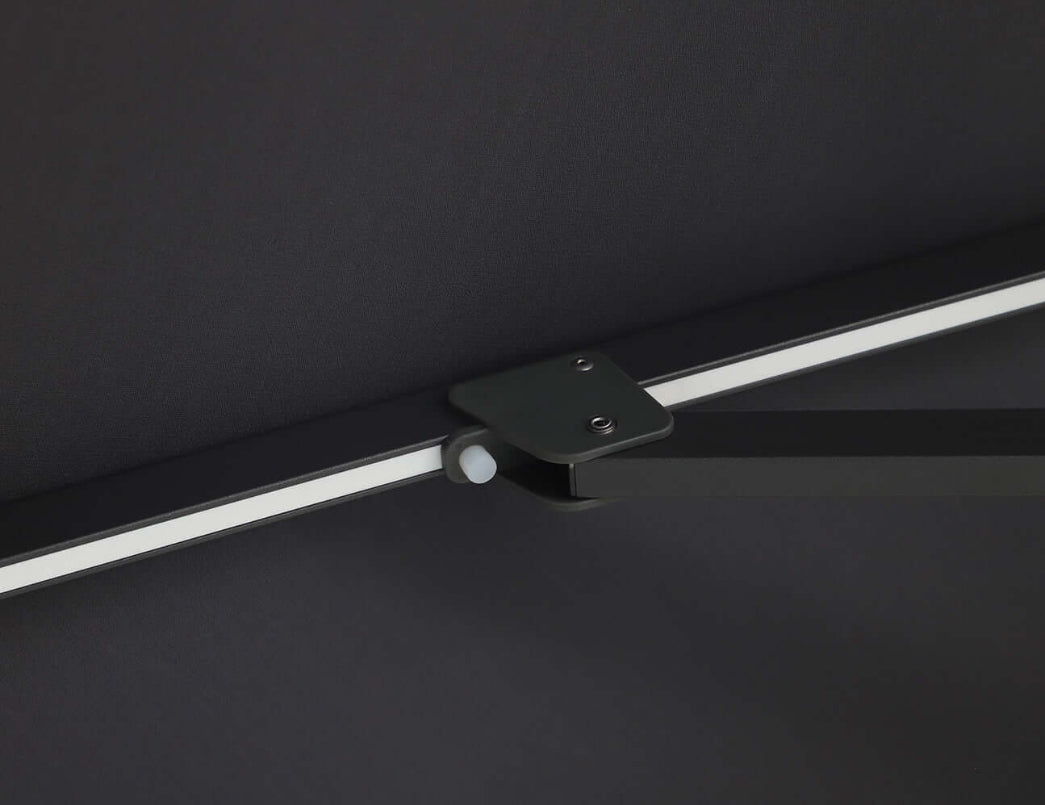 Alabaster 3m Square Cantilever Umbrella, Colour: Dark Grey,
