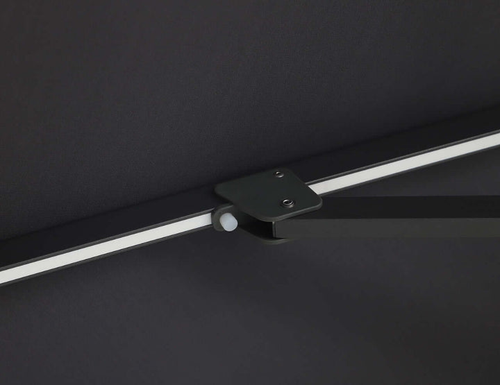 Alabaster 3m Square Cantilever Umbrella, Colour: Dark Grey,