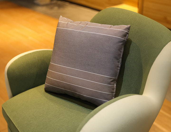 Whisper Outdoor Scatter Cushion 45 x 45cm Acrylic, Colour: Stripe Grey,