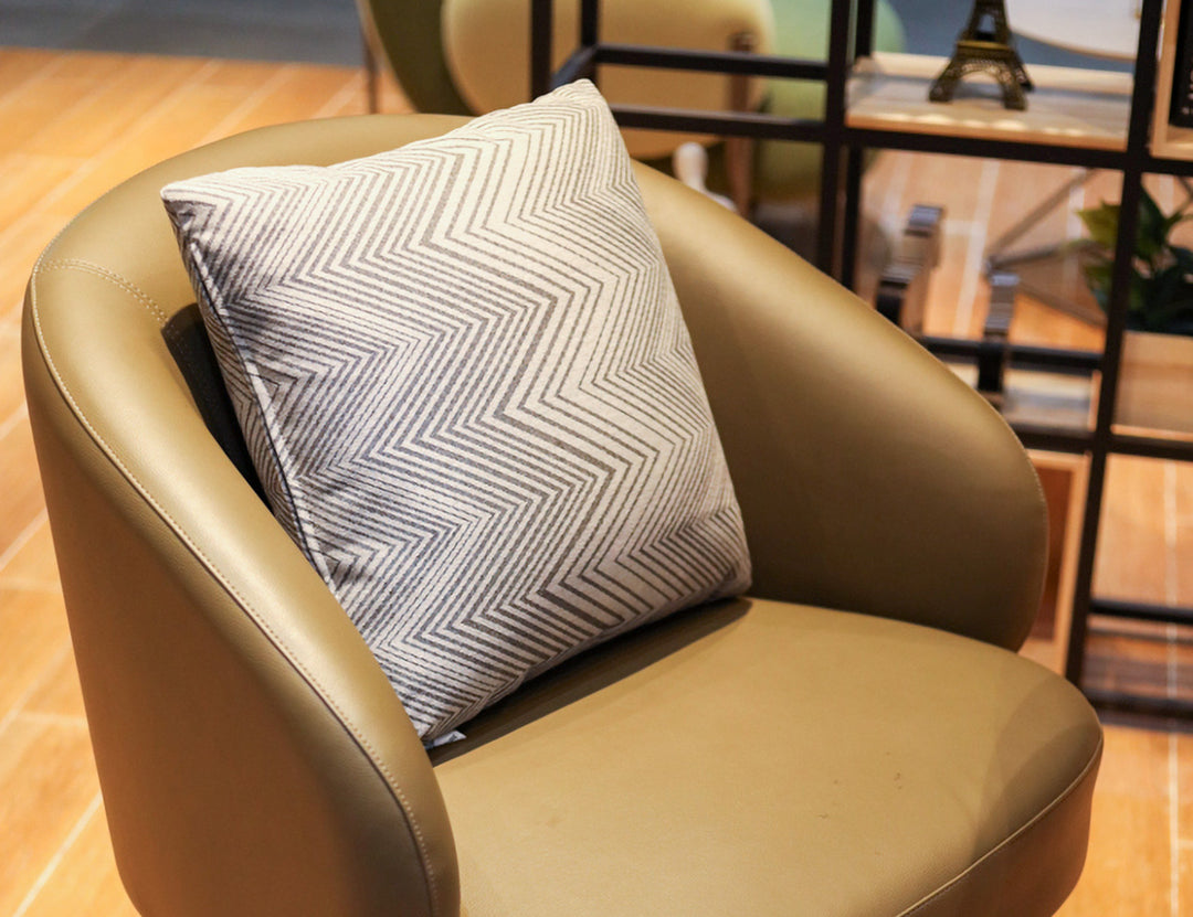 Whisper Outdoor Scatter Cushion 45 x 45cm Acrylic, Colour: Zigzag Grey,