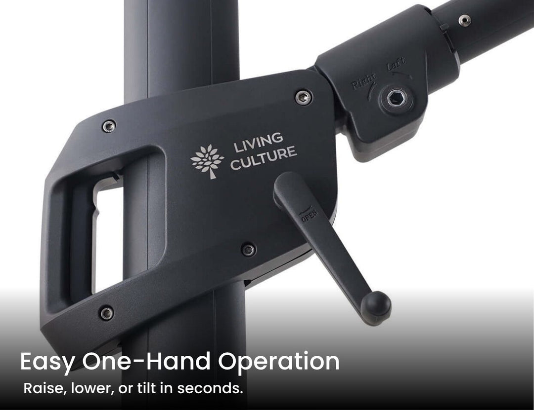 Alabaster 3m Square Cantilever Umbrella