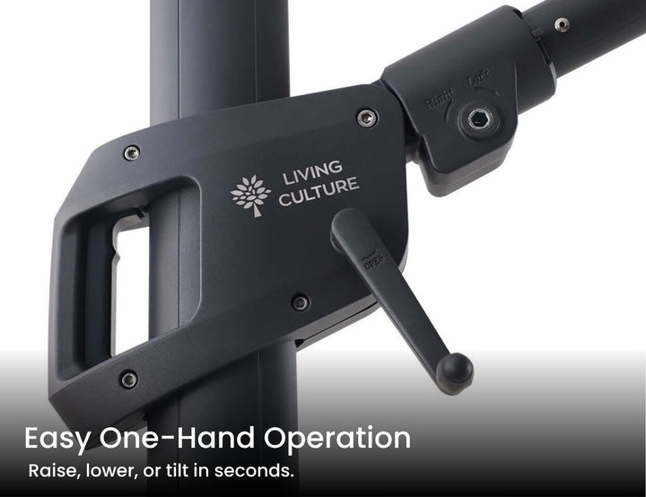 Alabaster 3m Square Cantilever Umbrella