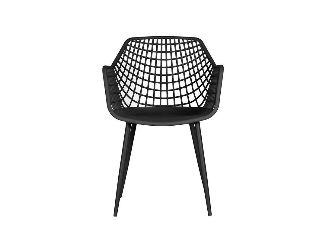 Ava Outdoor Dining Armchair, Colour: Black,