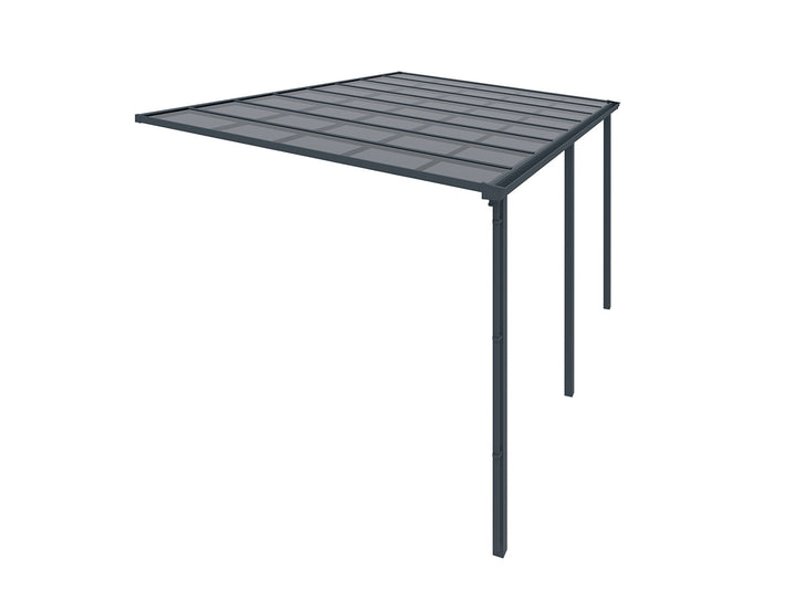 Urban Wall Mounted Patio Cover Collection, Size: 5 x 3m, Colour: Grey / Light Grey