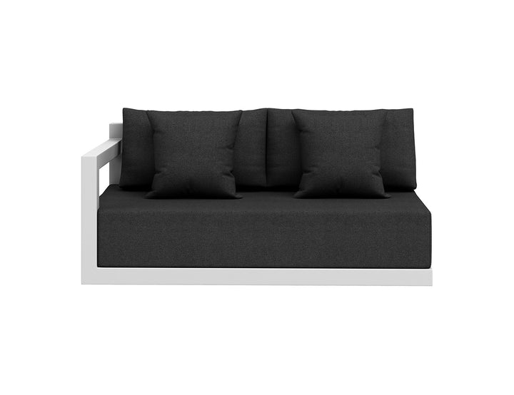 Ibis 2.0 Oversized Outdoor Right Sofa White Frame Grey Fabric
