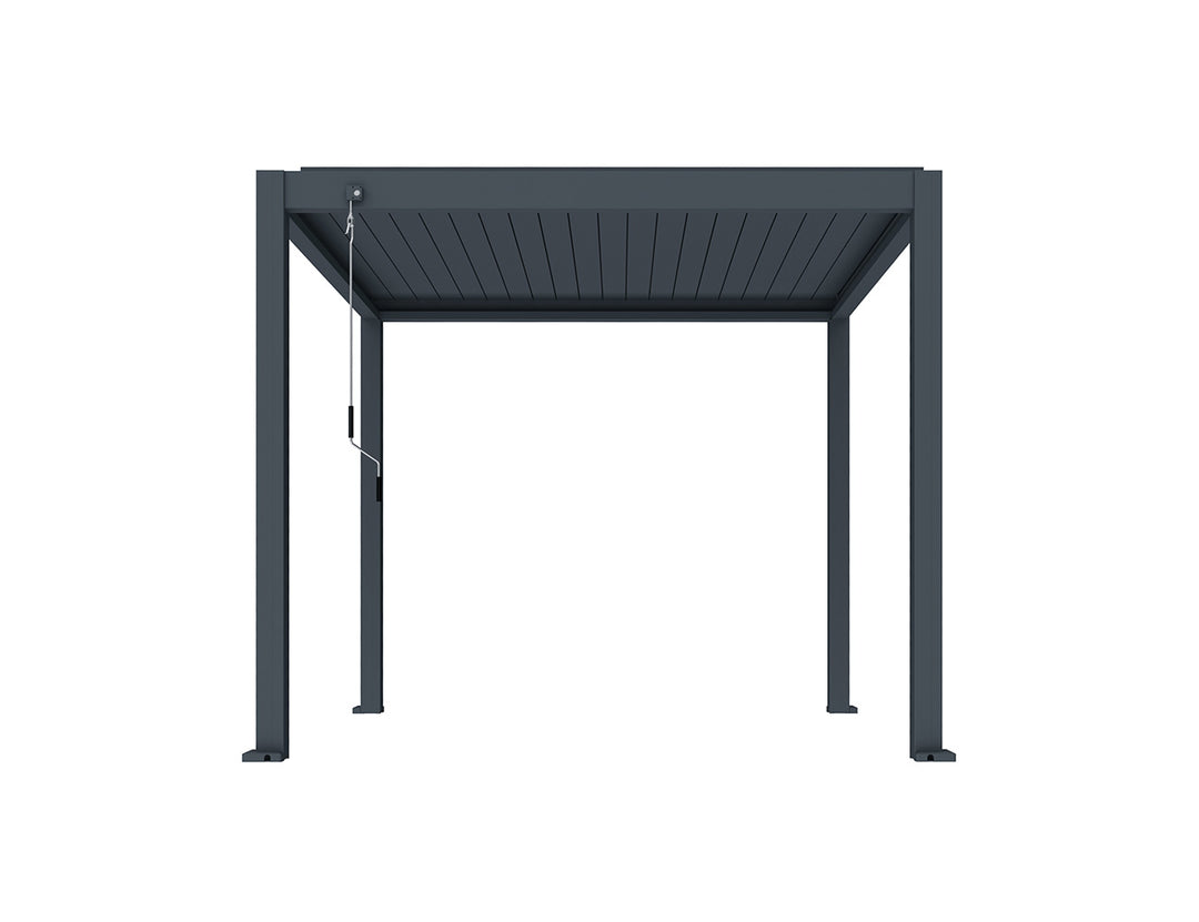 Atlantic Manual Freestanding Louvre Roof, Size: 3 x 3m, Colour: Charcoal
