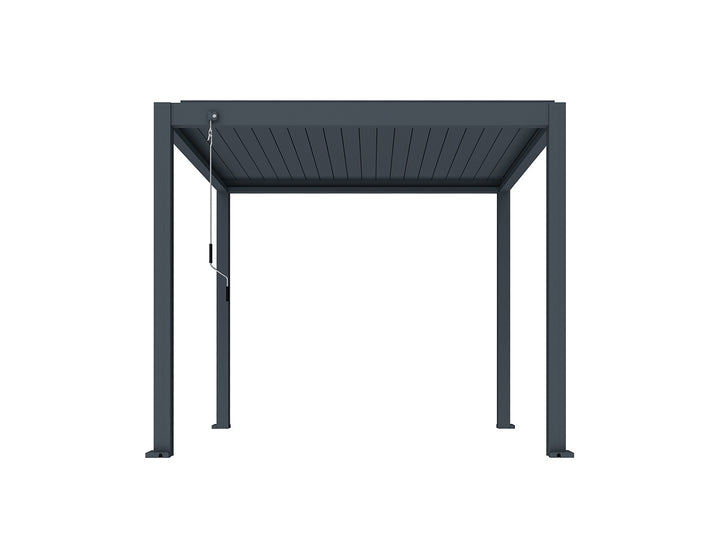 Atlantic Manual Freestanding Louvre Roof, Size: 3 x 3m, Colour: Charcoal