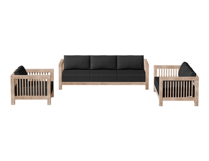 Cardrona Teak Three Seater Sofa, ,