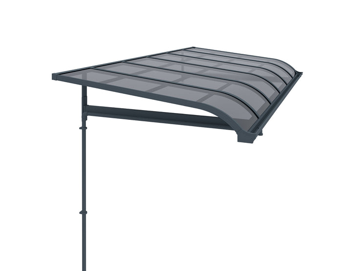 Country Window / Door Awning Canopy Collection, Size: 4 x 2m, Colour: Grey