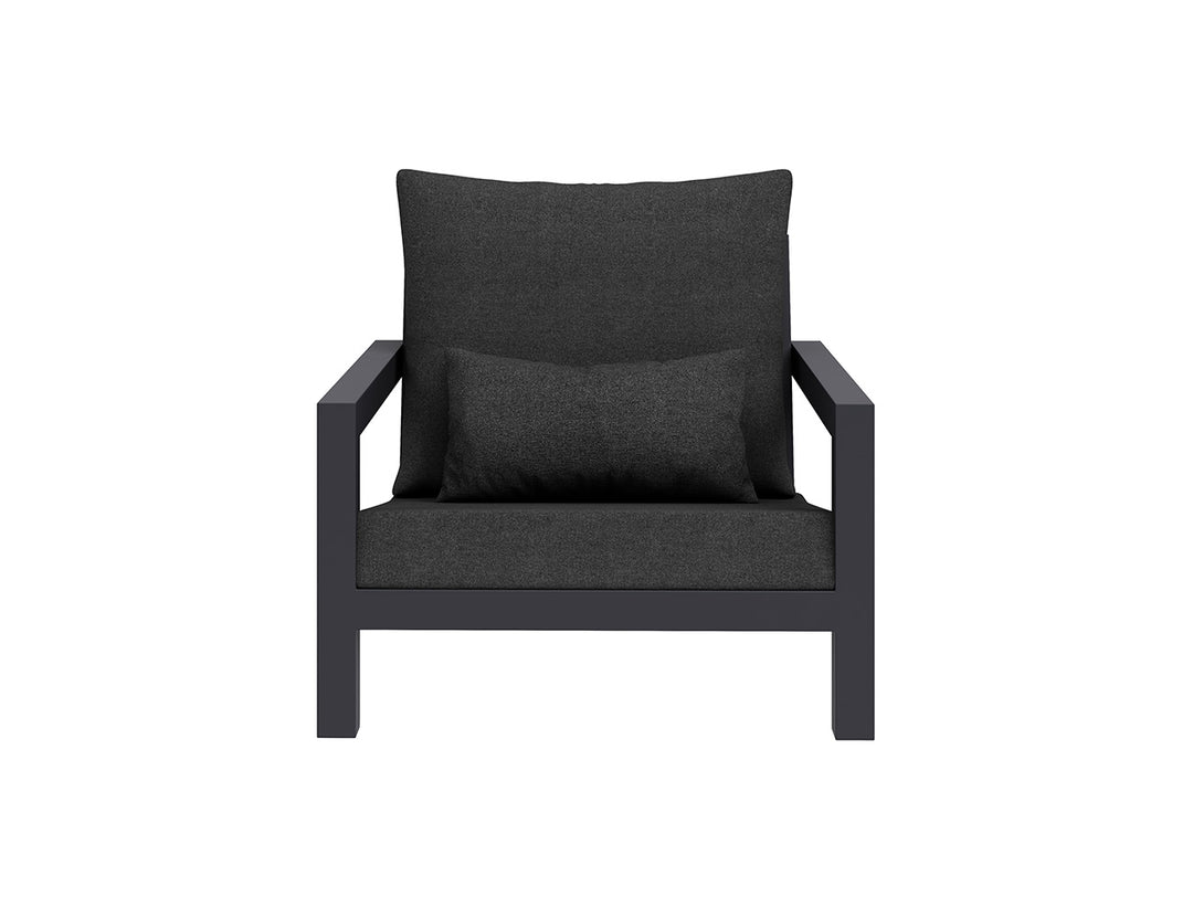 Viana 2.0 Aluminium Outdoor Armchair1, Colour: Charcoal Grey,