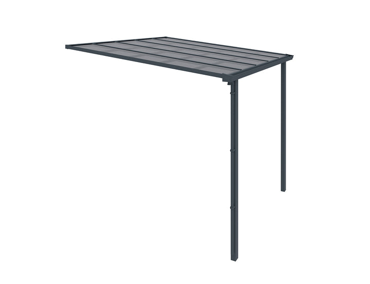 Urban Wall Mounted Patio Cover Collection, Size: 3 x 3m, Colour: White / Light Grey