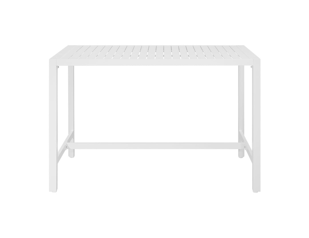 Stratus Outdoor Aluminium Bar Leaner Table, Size: 120cm, Colour: White