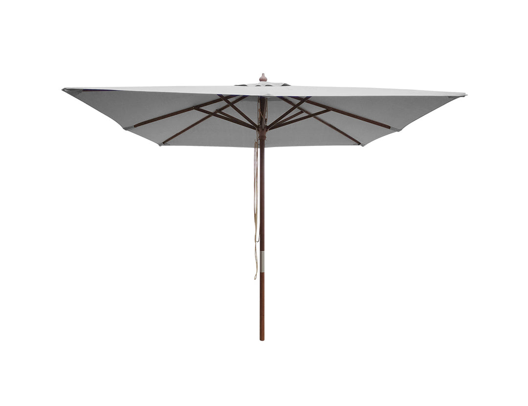 Amazon 2.5m Square Market Umbrella, Colour: Light Grey,