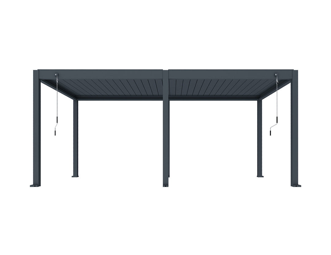Atlantic Manual Freestanding Louvre Roof, Size: 3 x 3m, Colour: Black