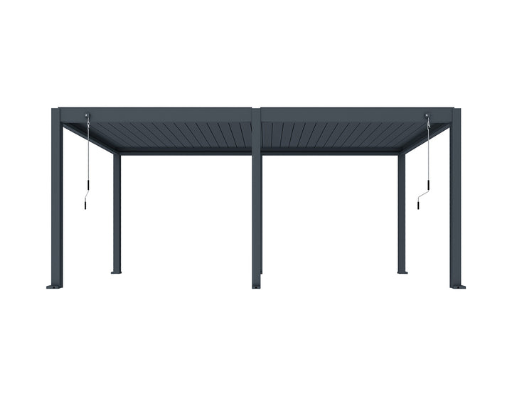 Atlantic Manual Freestanding Louvre Roof, Size: 3 x 3m, Colour: Black