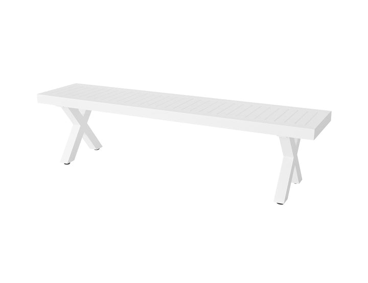 Varga Outdoor Bench Seat 180cm, Colour: White,