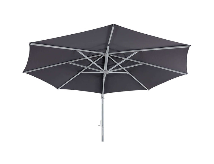 Alabaster 4m Round Cantilever Umbrella, Colour: Dark Grey,
