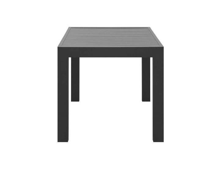 Cirrus Aluminium Outdoor Patio Dining Table 160 X 80cm, Colour: Dark Grey,