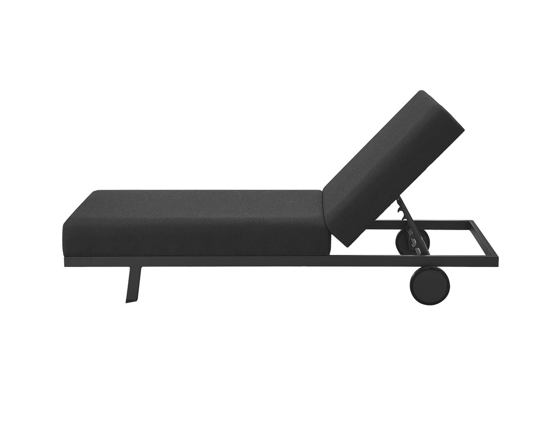 Plover Sunbrella Sun Lounger, Colour: Grey,