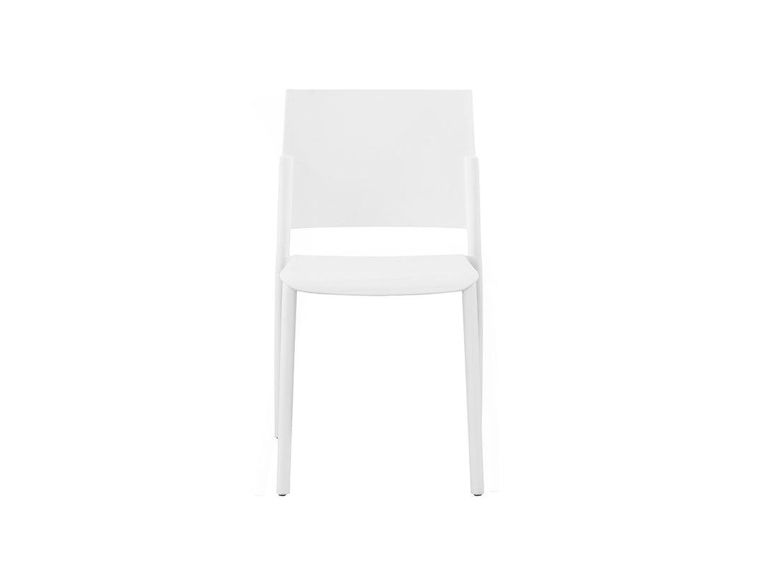 Elsa Outdoor Dining Armless Chair, Colour: White,