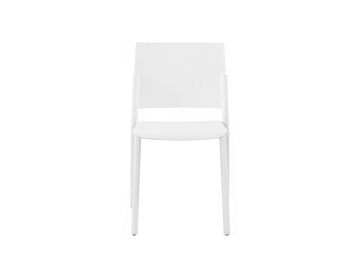 Elsa Outdoor Dining Armless Chair, Colour: White,
