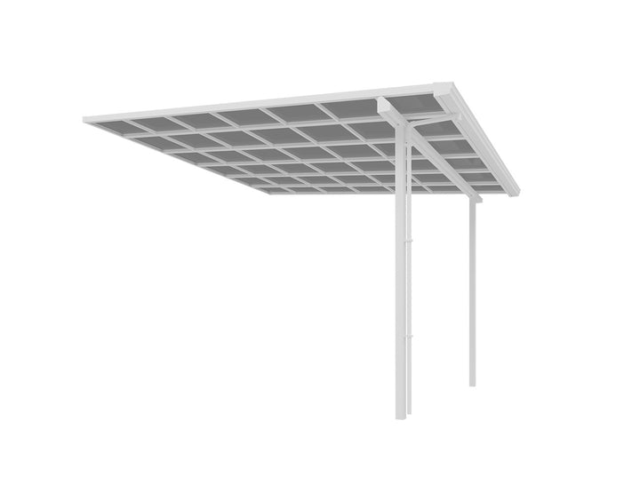 Urban Premier Patio Cover, Size: 4 x 4m, Colour: White - Light Grey