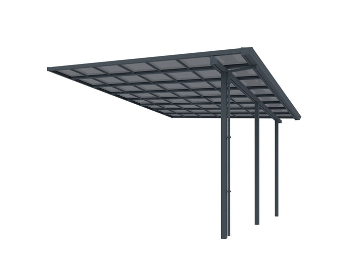 Urban Premier Patio Cover, Size: 5 x 4m, Colour: Grey / Light Grey