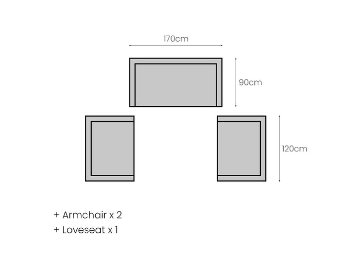 Ibis 2.0 Oversized Outdoor Right Sofa, Colour: Grey Frame / Grey Fabric,