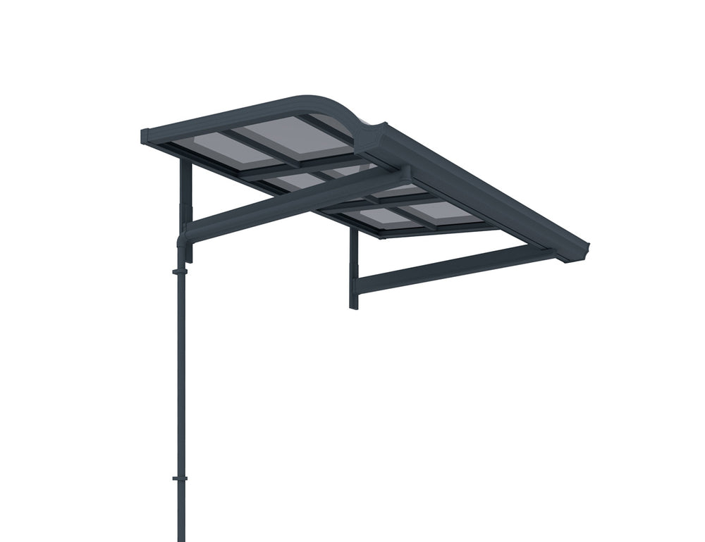 Country Window / Door Awning Canopy Collection, Size: 2 x 1.5m, Colour: Grey