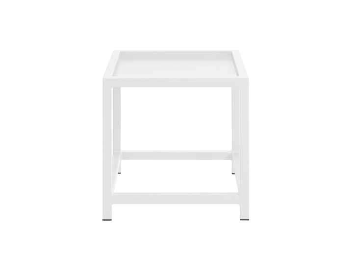 Florican Aluminium Outdoor Side Table, Colour: White,