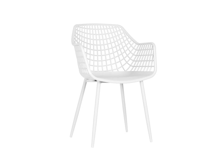 Ava Outdoor Dining Armchair, Colour: White,,