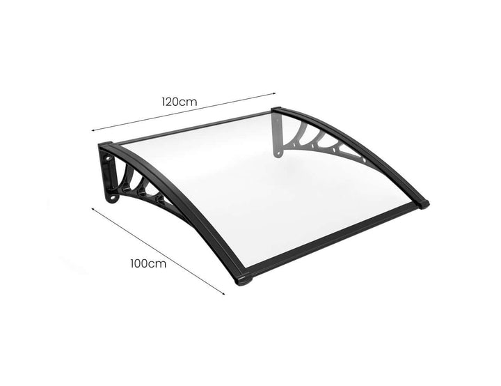 Ficus Polycarbonate Canopy Awning For Windows And Doors, Size: 1.2 x 1m,