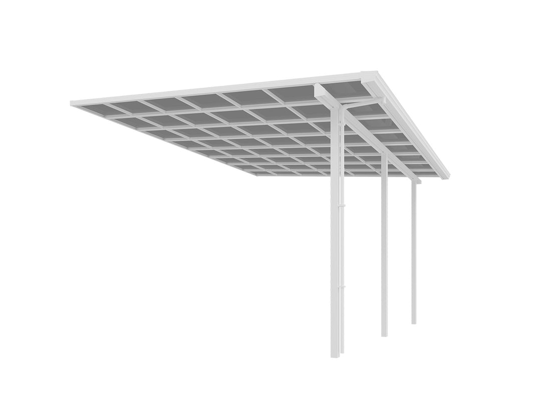 Urban Premier Patio Cover, Size: 5 x 4m, Colour: White - Light Grey