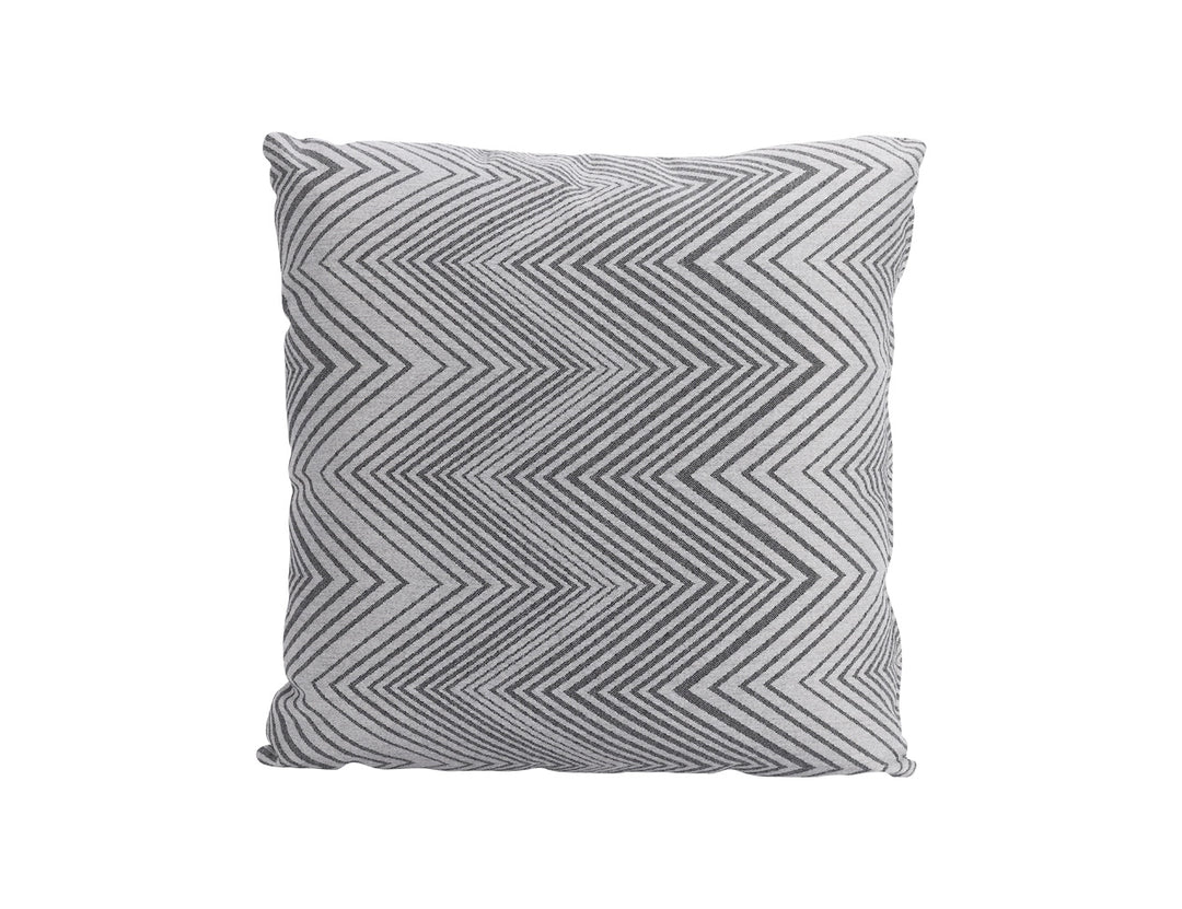 Whisper Outdoor Scatter Cushion 45 x 45cm Acrylic, Colour: Zigzag Grey,