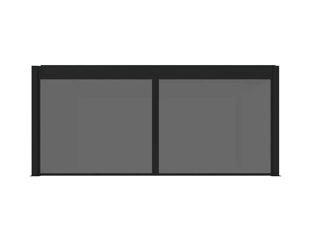 Baltic Freestanding Pergola Retractable Shade Blind 2.0, Size: 2.5m, Colour: Black