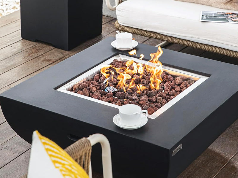 Rangitoto Outdoor Gas Fire Pit, Size: PropaneLP,