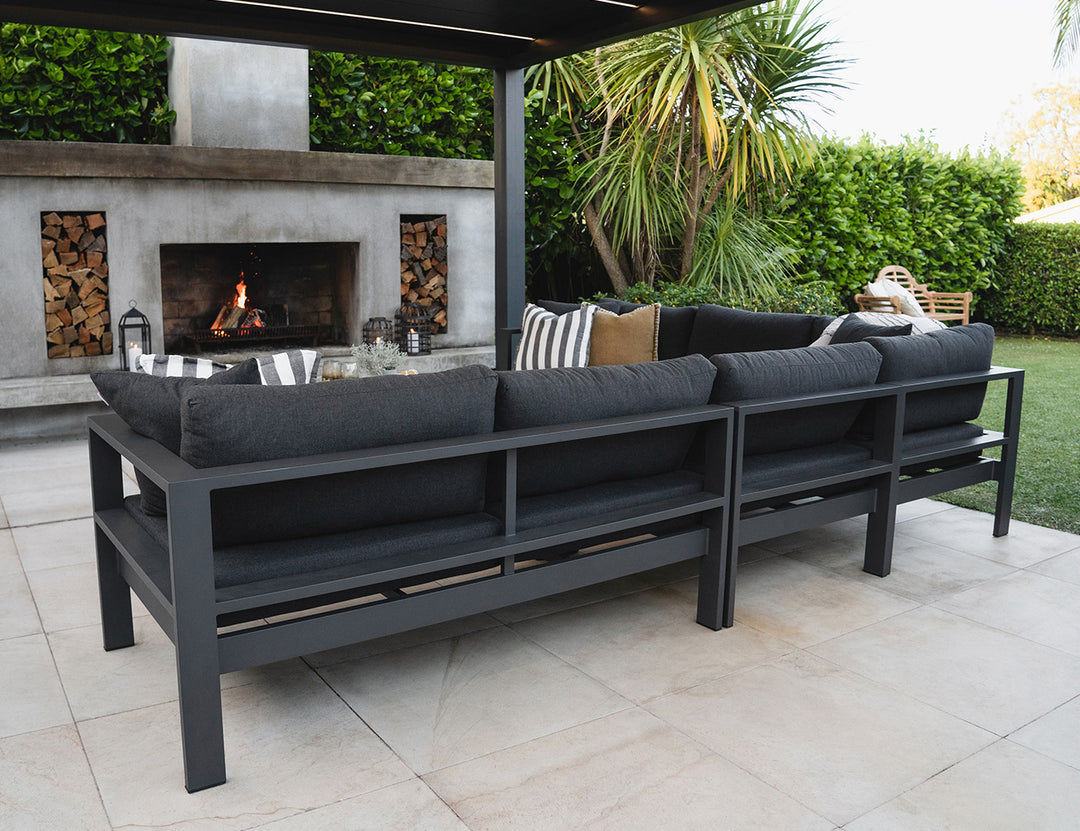 Sandpiper 2.0 Outdoor Corner Sofa Set - 3PCS, Colour: Grey,