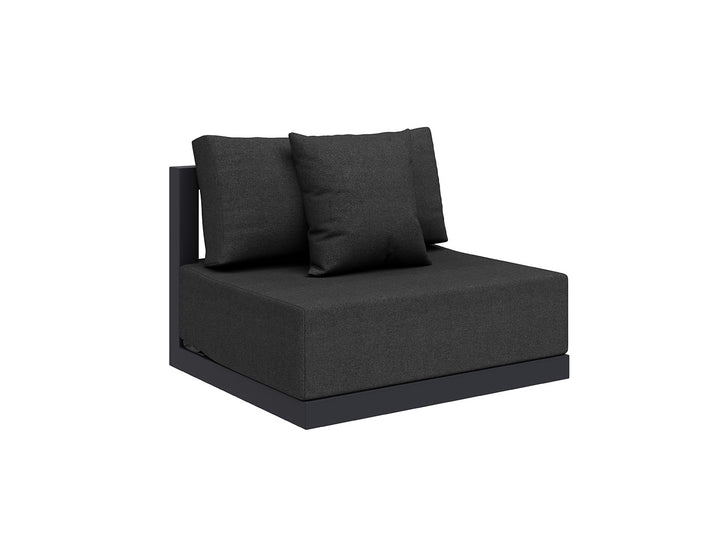 Ibis 2.0 Oversized Outdoor Centre Sofa, Colour: Grey Frame / Grey Fabric,