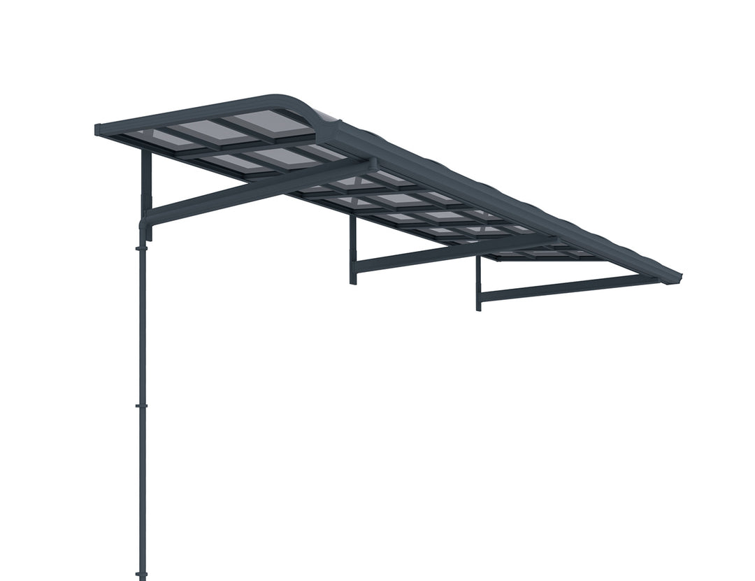 Country Window / Door Awning Canopy Collection, Size: 5 x 2m, Colour: Grey