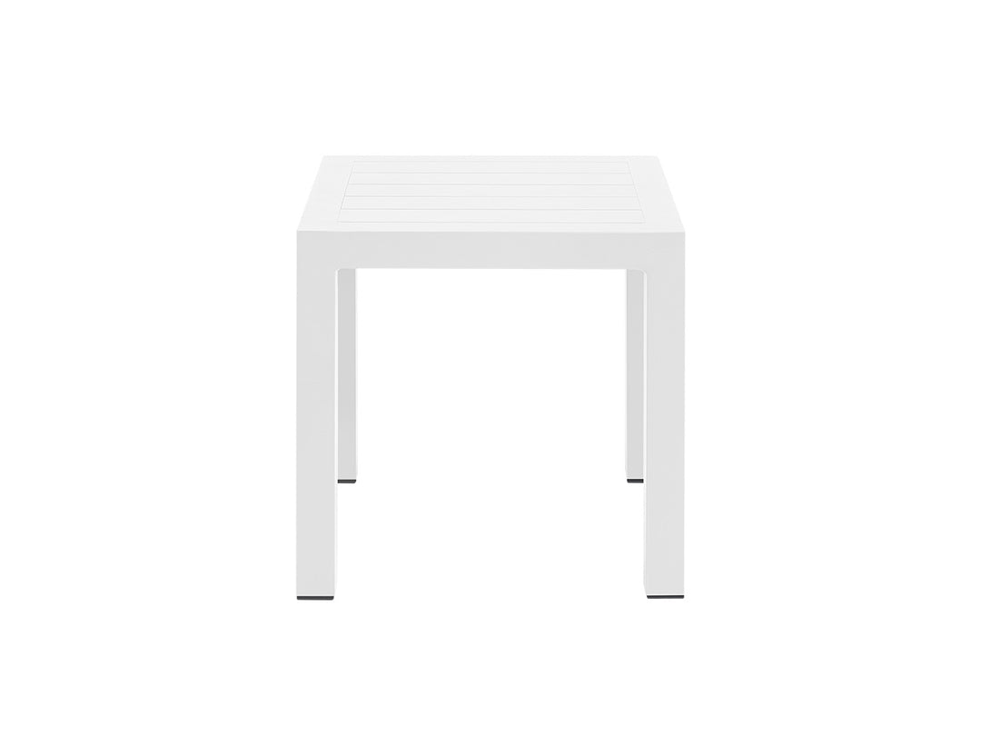 Heron Aluminium Outdoor Side Table, Colour: White,
