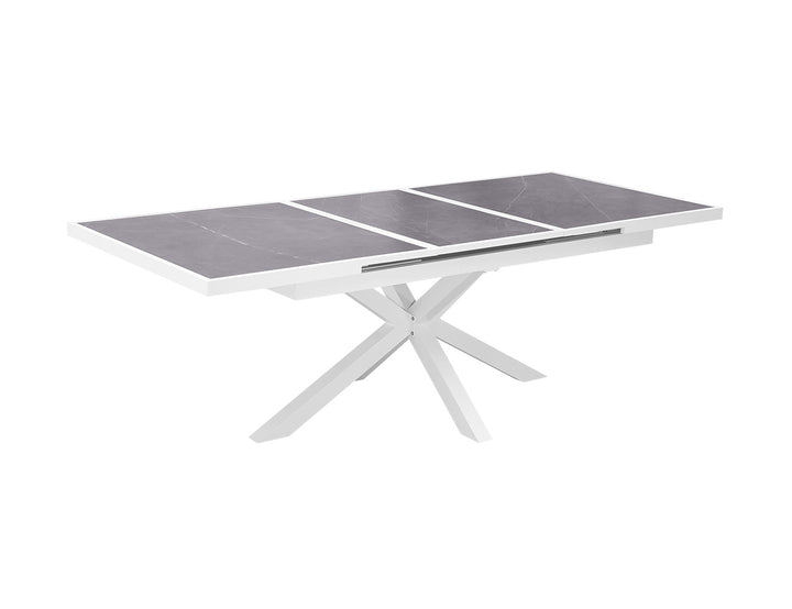 Ceramica Extendable Dining Table, Colour: White,
