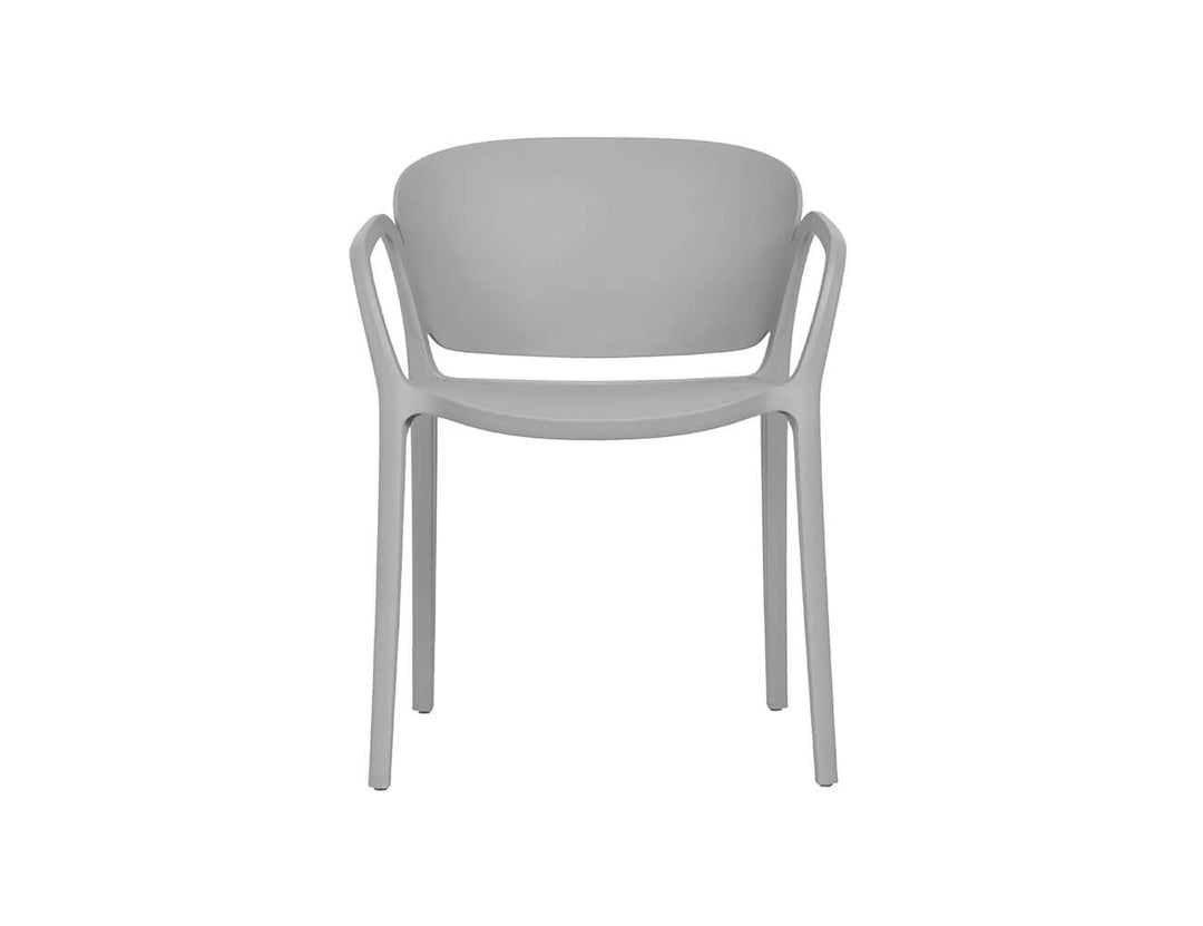 Andi Outdoor Patio Dining Armchair, Colour: Light Grey,