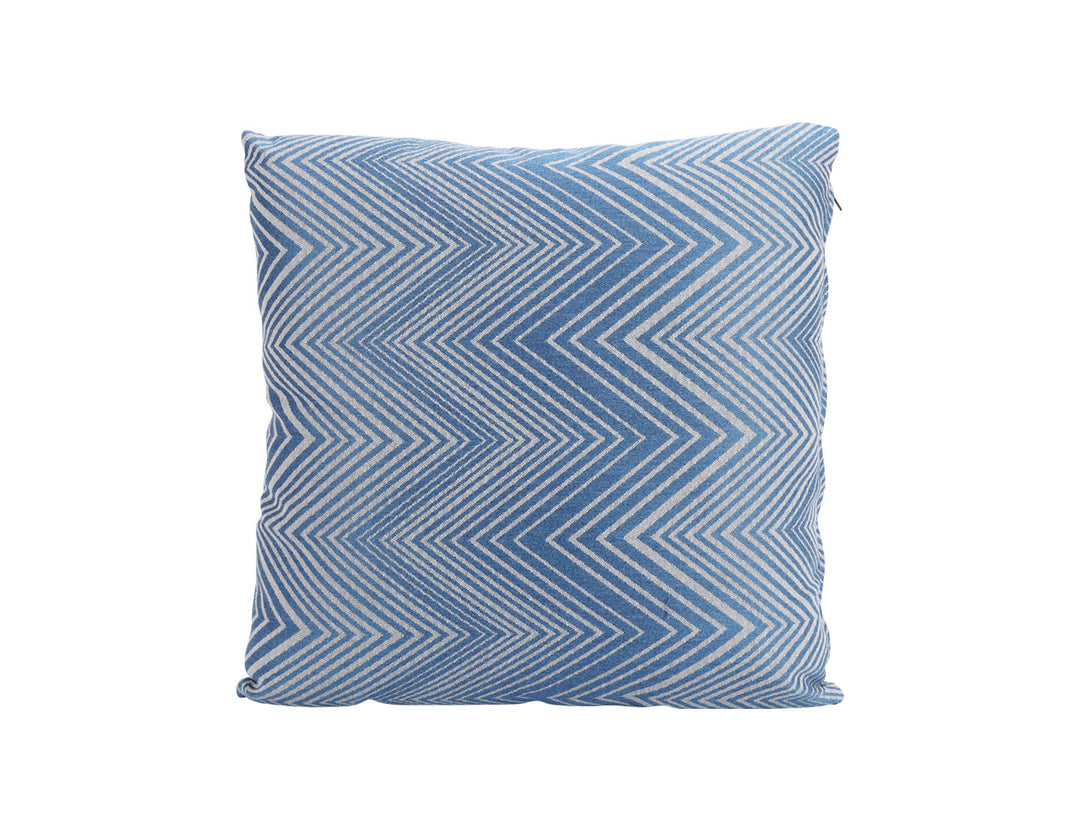 Whisper Outdoor Scatter Cushion 45 x 45cm Acrylic, Colour: Zigzag Blue,