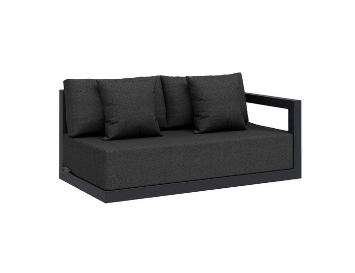 Ibis 2.0 Oversized Outdoor Left Sofa, Colour: Grey Frame / Grey Fabric,
