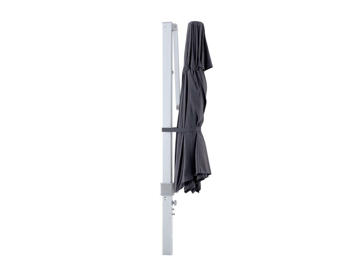 Alabaster 4m Round Cantilever Umbrella, Colour: Dark Grey,